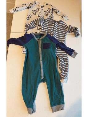 Lot of 3 Cat & Jack Baby Rompers and Sleepers